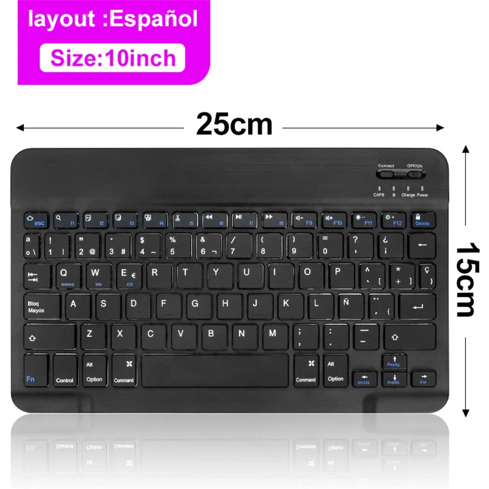 Wireless Keyboard Mouse Combo – iPad, Android, Windows Tablet, Multi-Language