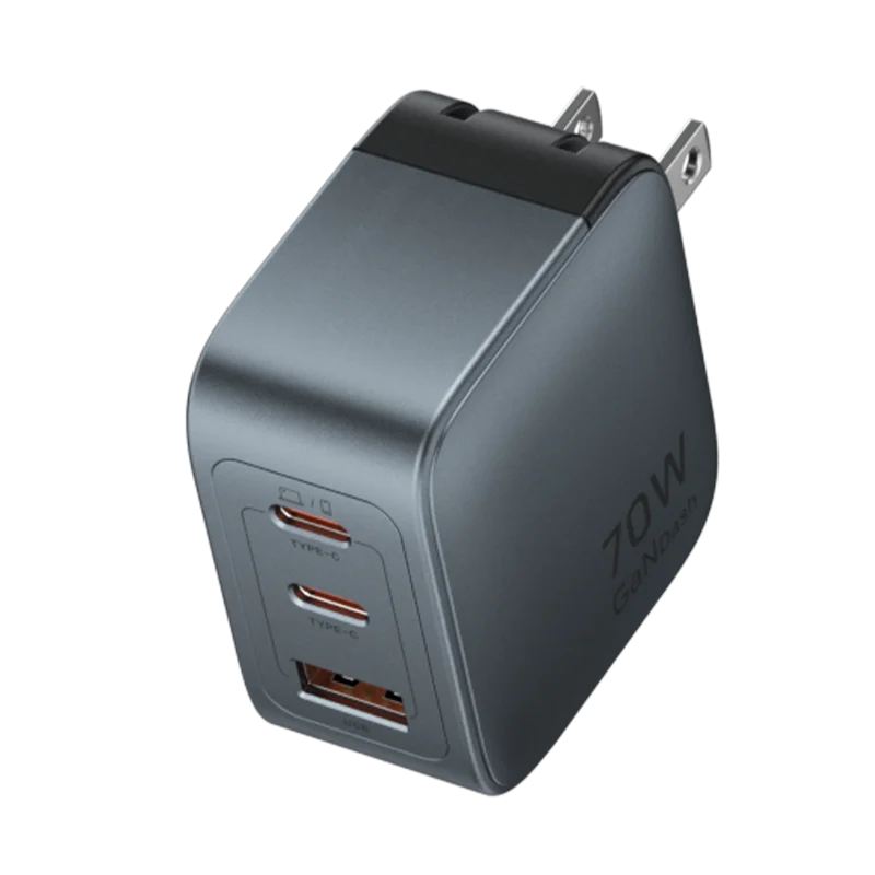 Vention 70W GaN Fast Charger – USB-C PD for Phones & Laptops