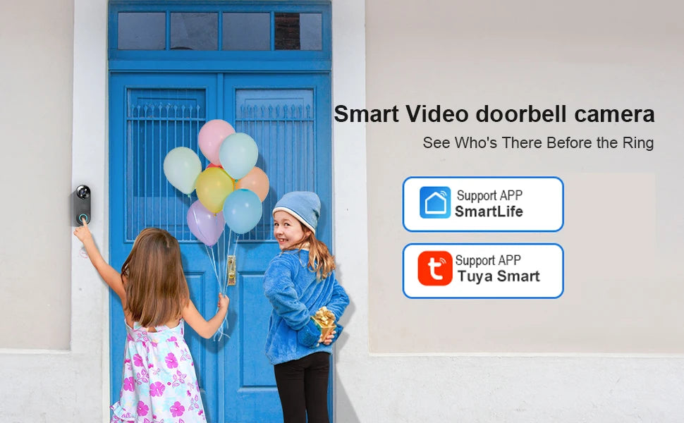 Smart 1080p Wi-Fi Video Doorbell – Motion Detect & Night Vision