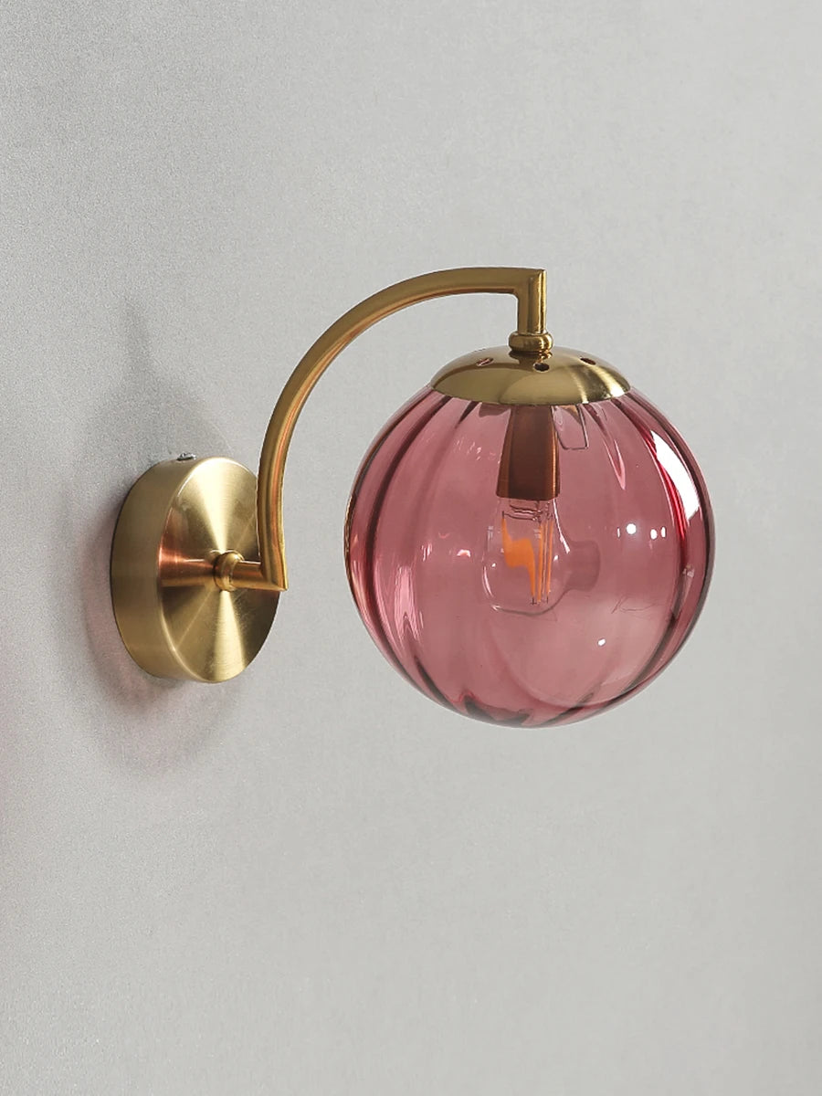 LED Wall Sconce – Minimalist Glass Lamp for Home