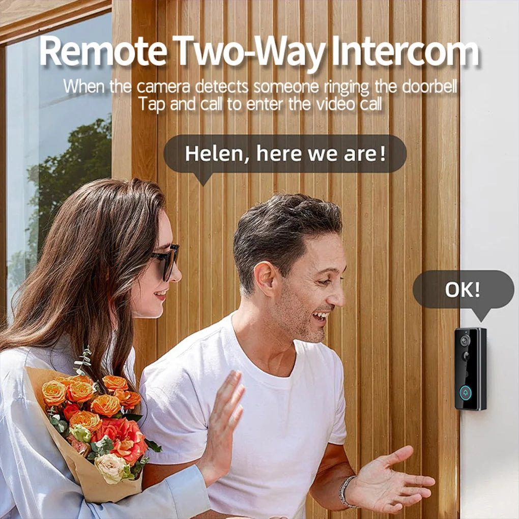 Wireless Smart Doorbell with Camera – WiFi & Night Vision