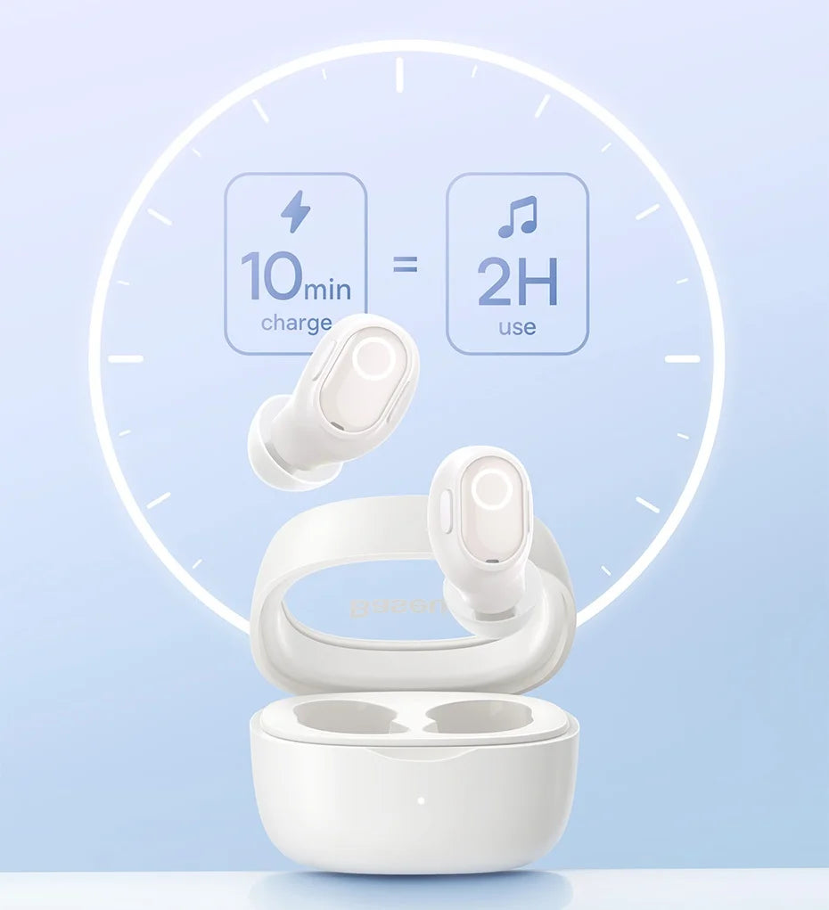 Baseus WM02 Wireless Earphones – TWS, Mini, 25H Battery