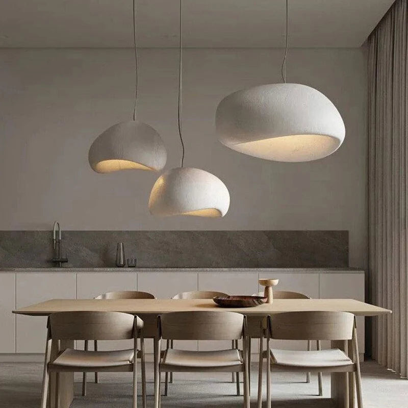 Nordic Wabi Sabi LED Pendant – Modern Ceiling Light for Home