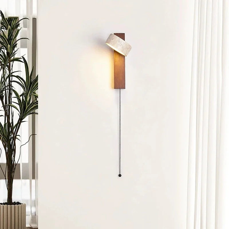 Bedside Wall Lamp – Pull Switch, Soft Down Lighting