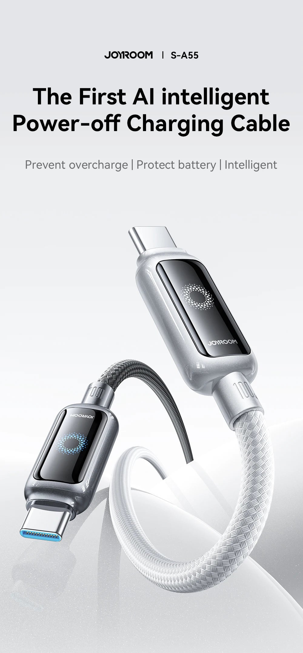 Joyroom Auto Power-Off USB-C Charging Cable