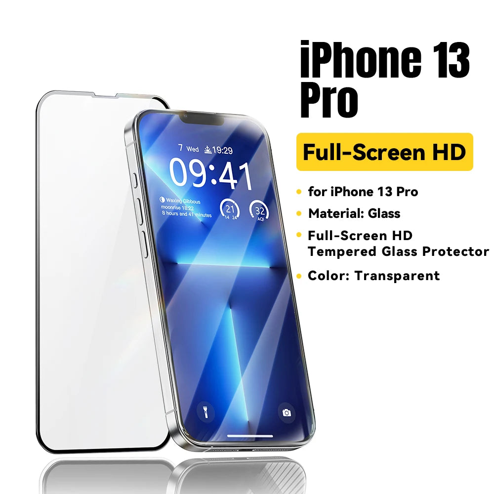 Essager Screen Protector for iPhone 15 14 13 Pro Max Ultra Slim Dustproof Full Tempered Glass Protection For iPhone 15 Pro Plus