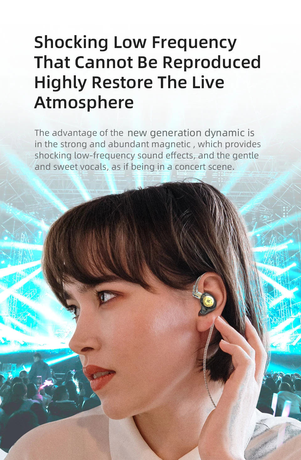 KZ EDX PRO Wired In-Ear Earphones – HiFi Bass, Dynamic Driver (3.5mm)
