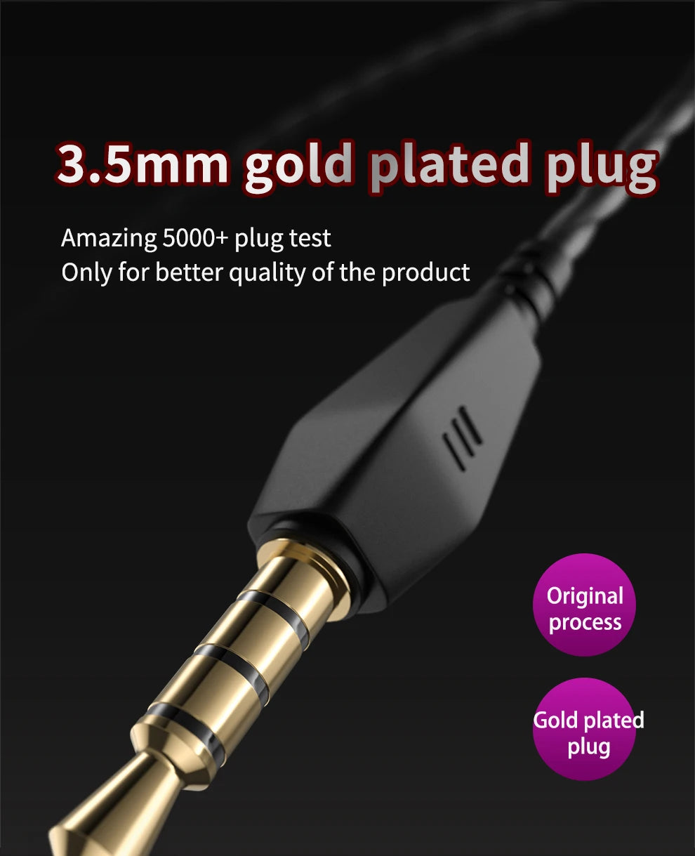 Original QKZ AK6 Earbuds – Stereo Sports Headphones