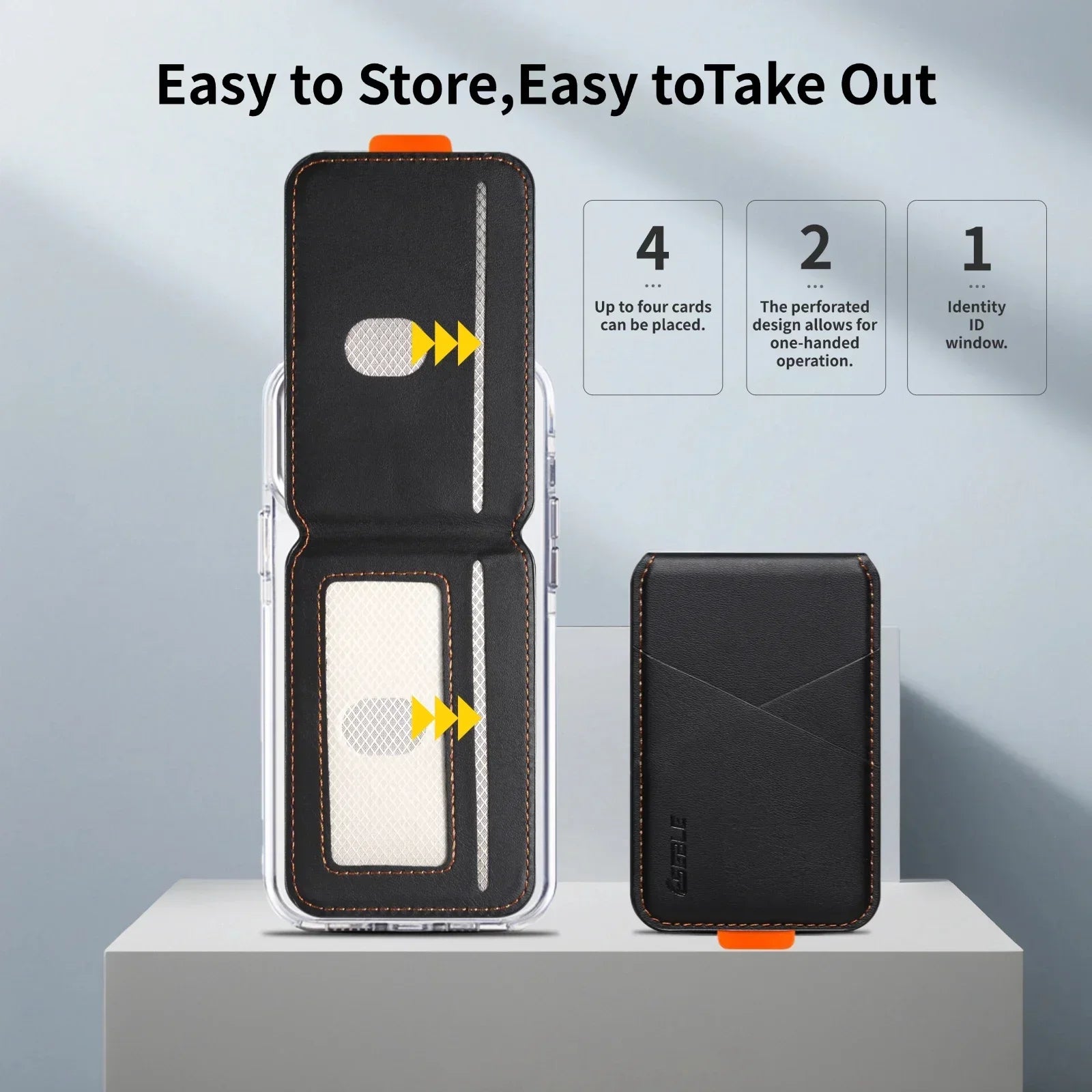 iPhone MagSafe Leather Card Holder – RFID Bank & ID Card Protector
