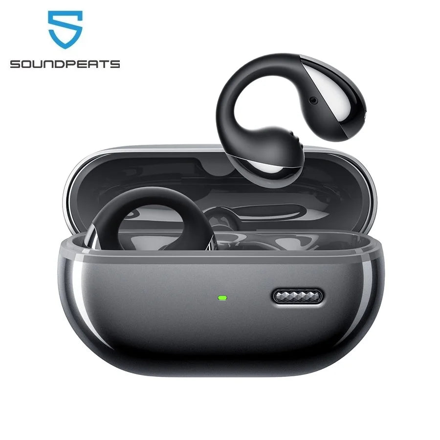 SOUNDPEATS PearlClip Pro Open-Ear Wireless Earbuds – Bluetooth 5.4, AI ENC Calls & IPX5