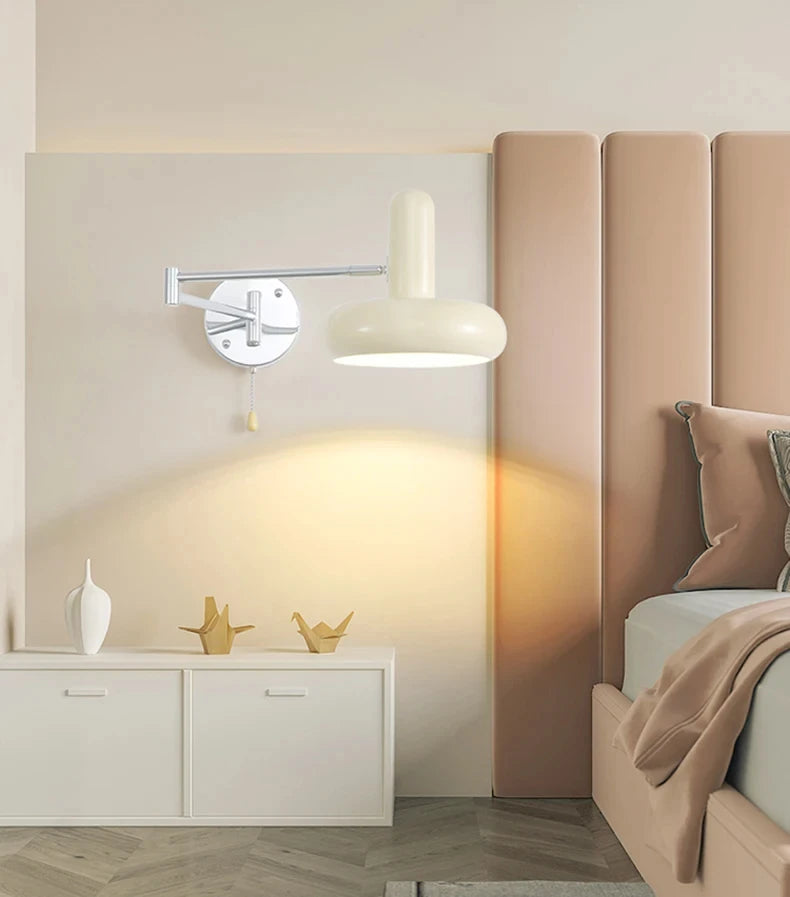 Retractable LED Wall Lamp – Sliding Bedside Lamp
