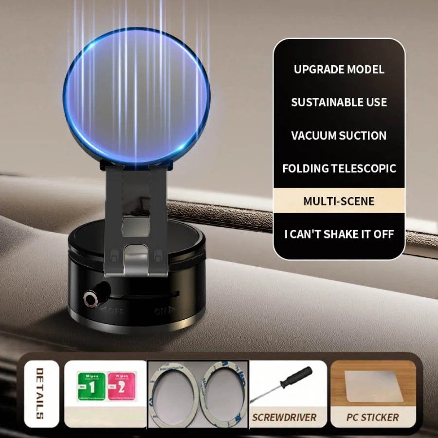 Foldable Magnetic Phone Holder – 360° Rotation