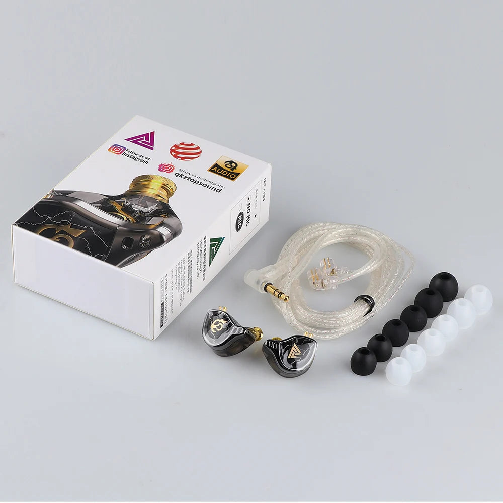 QKZ x HBB 10mm HiFi Earphones – Semi-Open Design