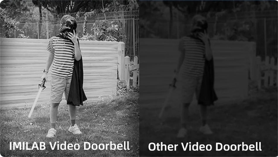 Smart Home Doorbell Camera IMILAB – Instant Alerts, 2.5K Security, 5200mAh Battery