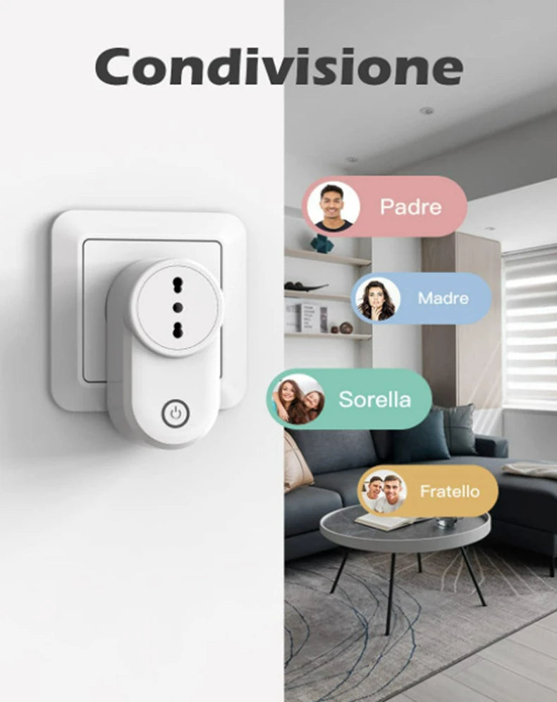 Tuya Smart WiFi Plug 16A with Power Monitoring – Alexa & Google