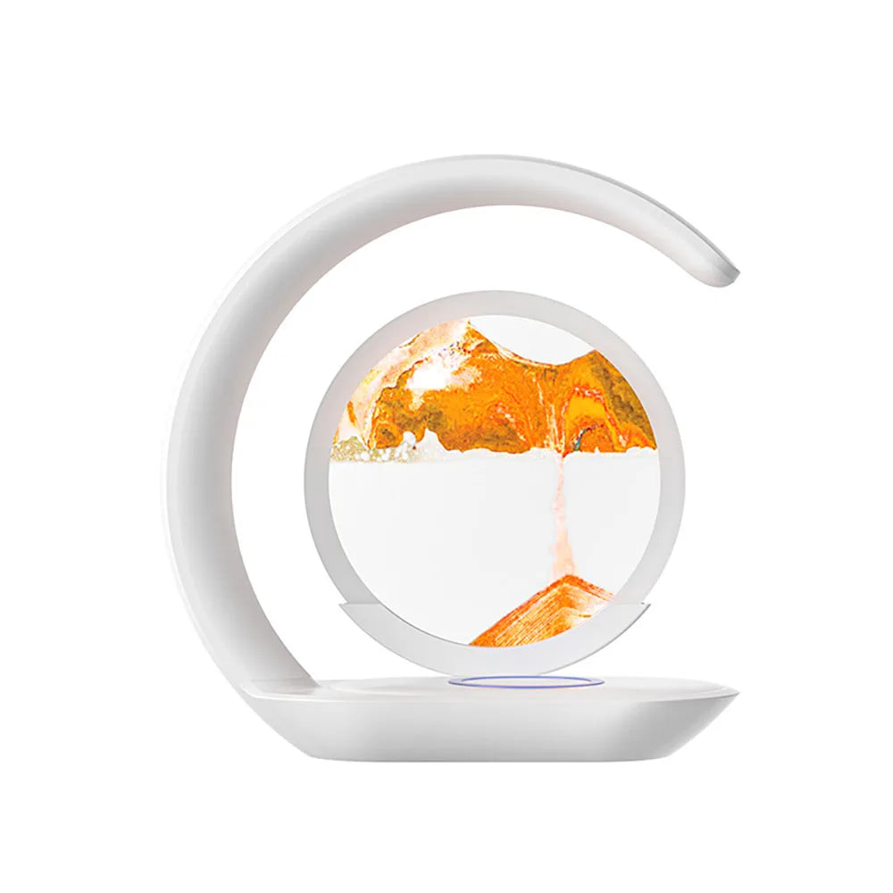 3D Quicksand Table Lamp – Wireless Desk & Ambient Night Light