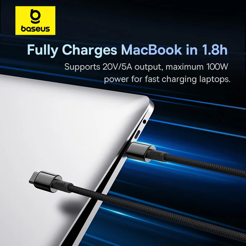 Baseus 100W USB-C Cable – Fast Charging