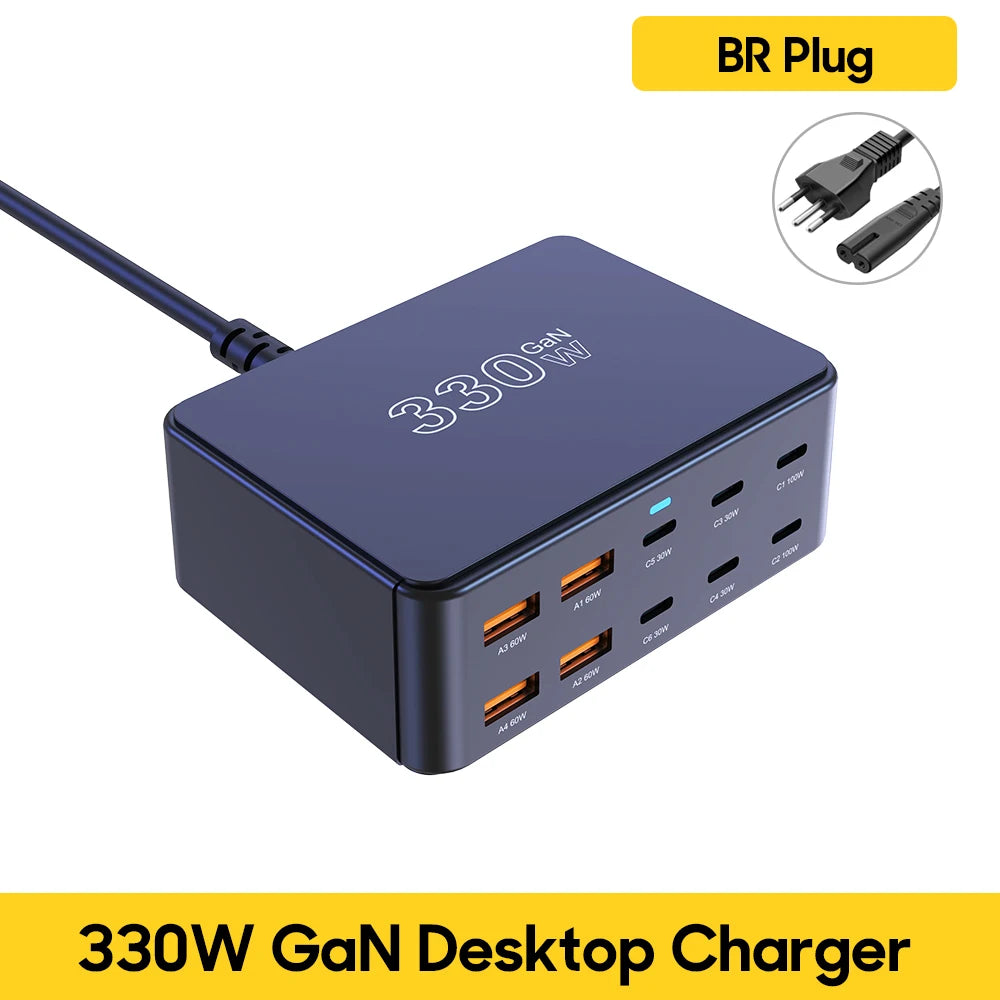 800W USB-C GaN Charger – 100W PD Multiport Fast Charging