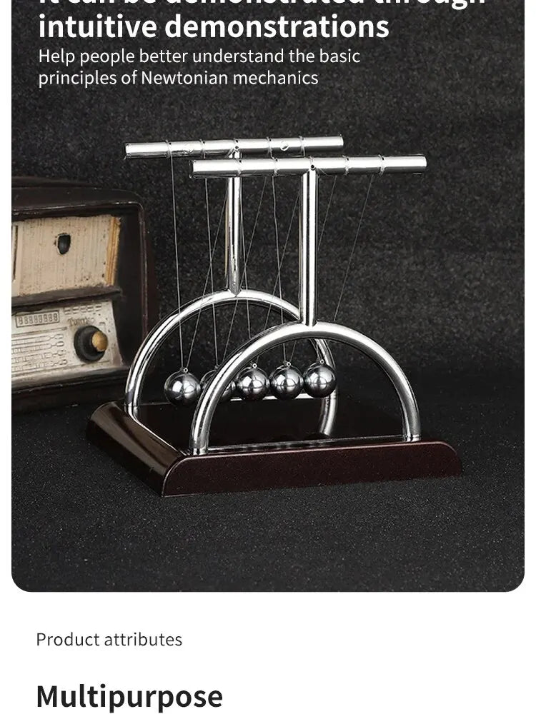 Newton’s Cradle – Desktop Physics Toy & Stress Relief