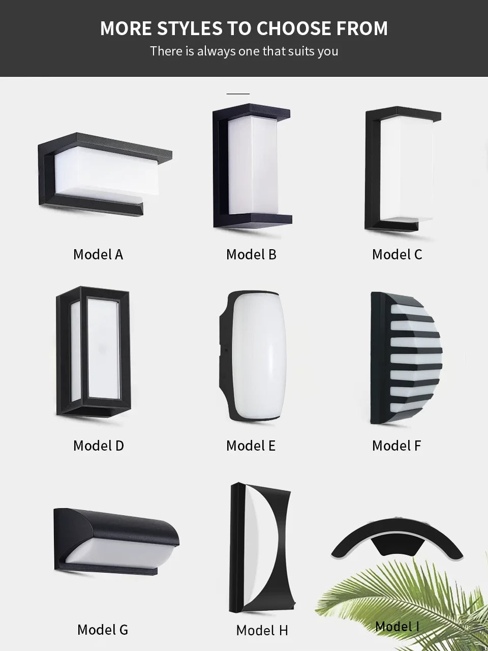 Outdoor Wall Light – Modern LED, AC110-220V, Sensor