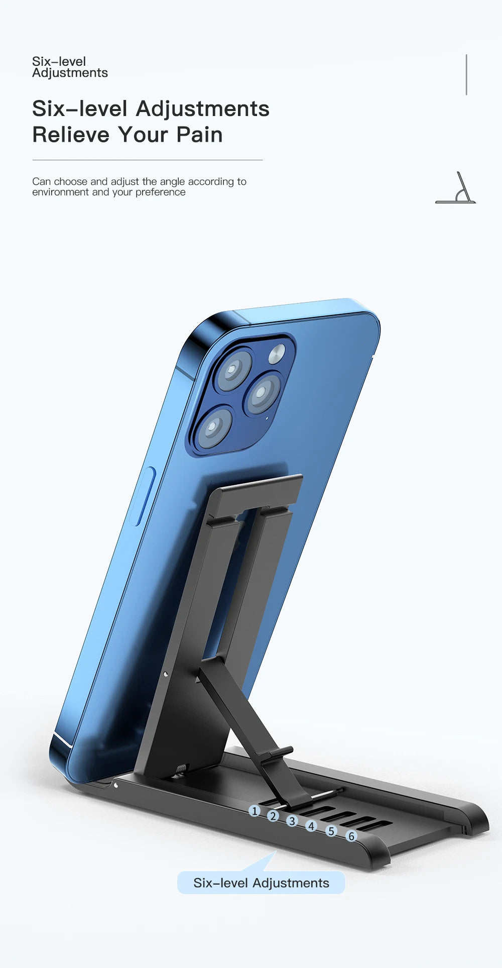 Essager Universal Desktop Mobile Phone Holder Stand For iphone14 13 Pro Max iPad Xiaomi Foldable Desk Bracket Portable Stand New