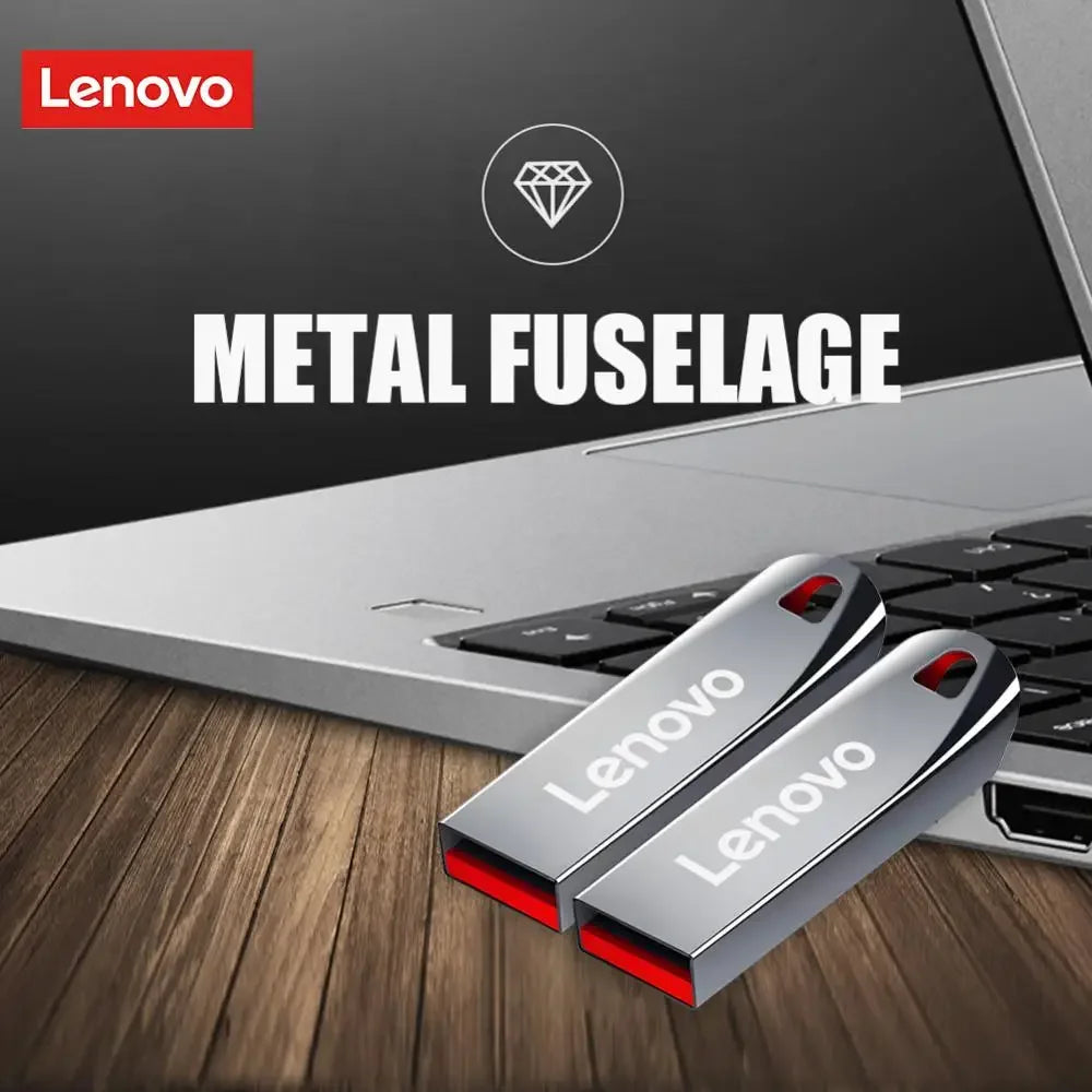 Lenovo USB 3.0 Flash Drive – 2TB/1TB/512GB Waterproof Metal Storage