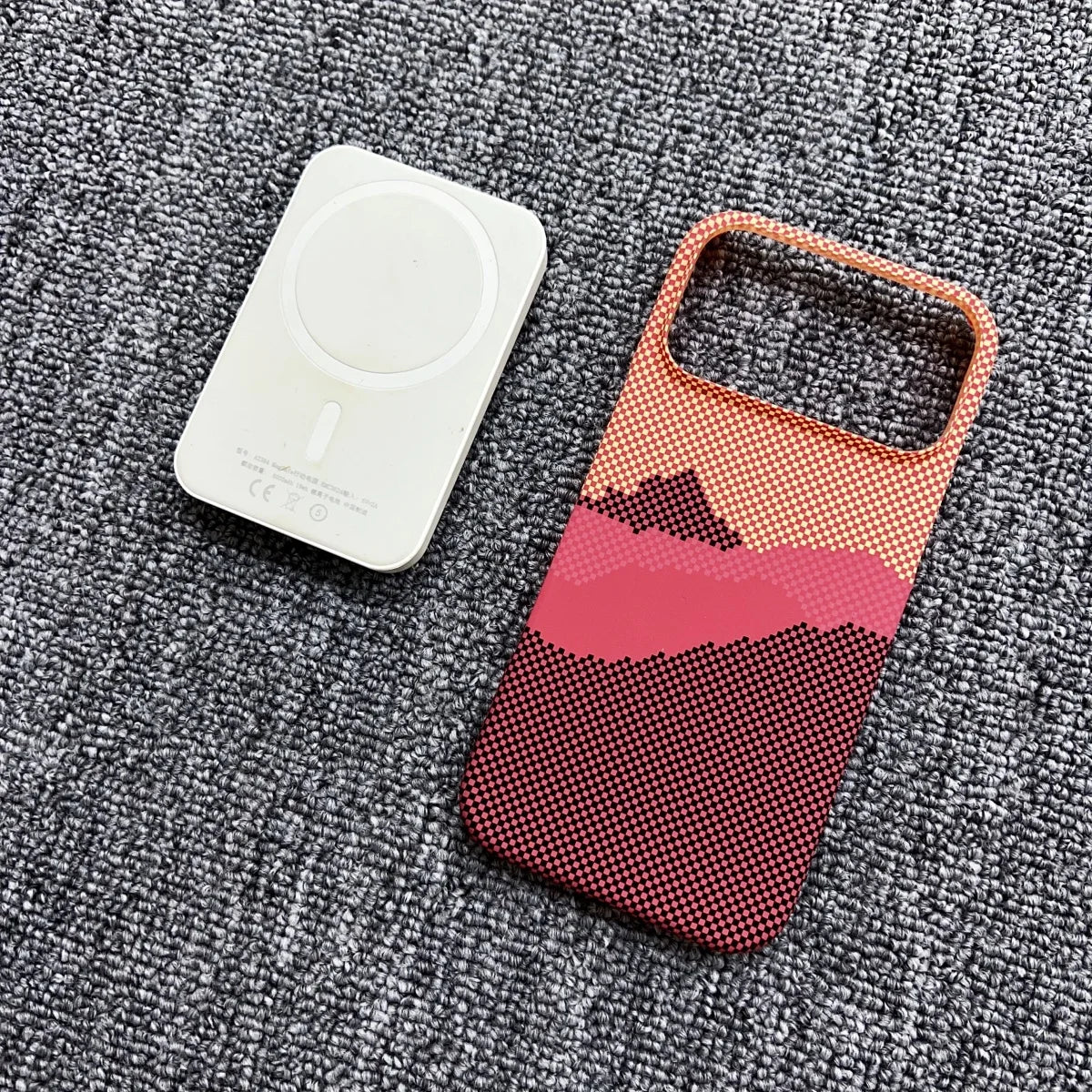 Frameless Carbon Fiber Starry Sky Magnetic Case – iPhone 15–17 Series