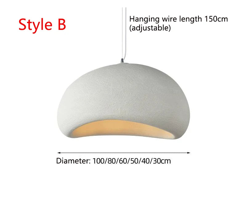 Nordic Wabi Sabi LED Pendant – Modern Ceiling Light for Home