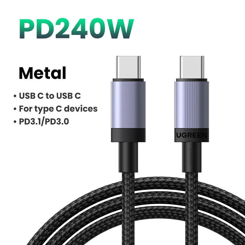UGREEN High-Speed USB-C to USB-C PD Cable – 5A