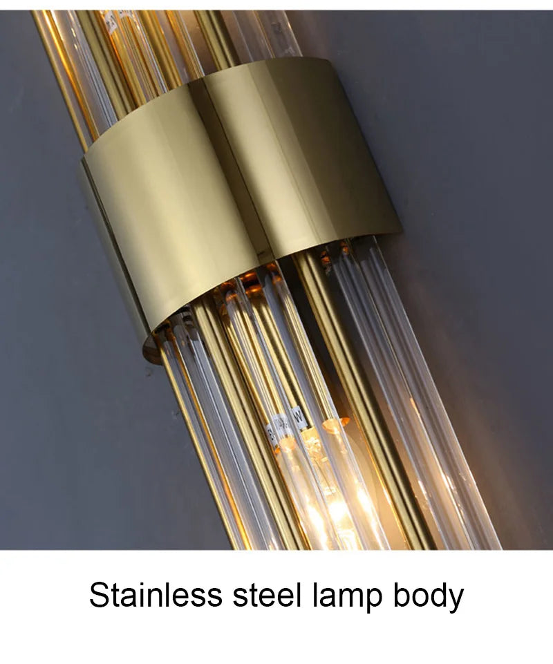 Luxury LED Gold Wall Sconce – Indoor Designer Lighting