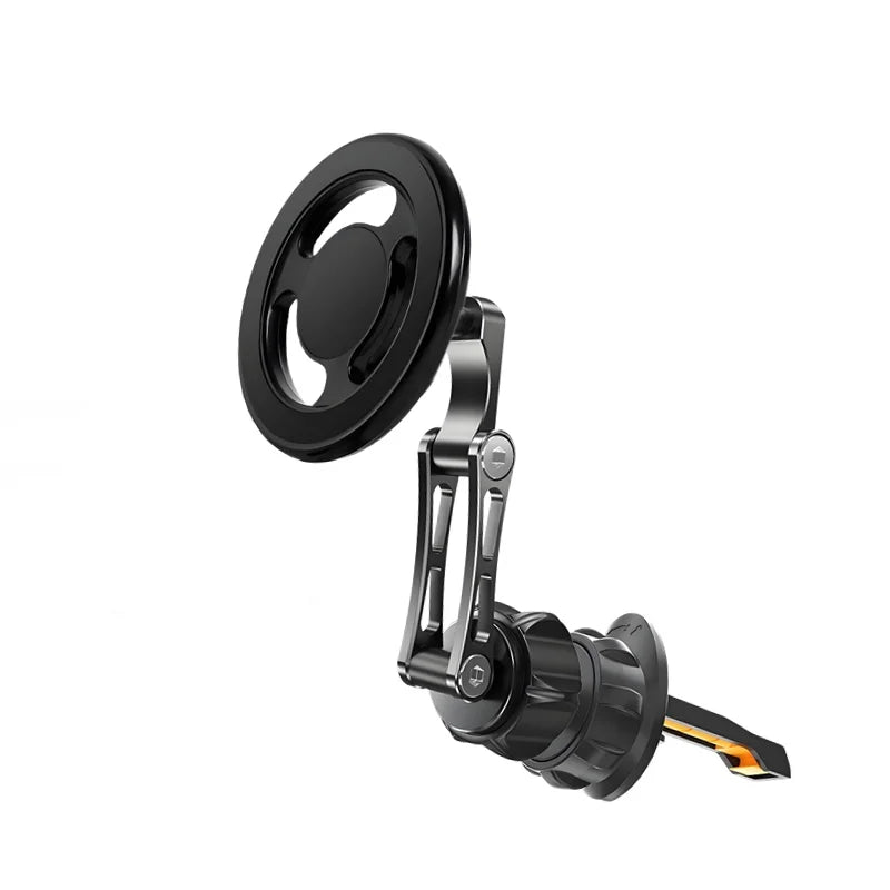 Magnetic Car Charger Holder – 15W Wireless Fast Charge
