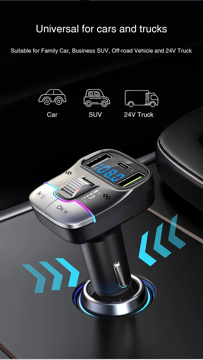 Xiaomi FM Transmitter Bluetooth 5.4 – Car AUX Player