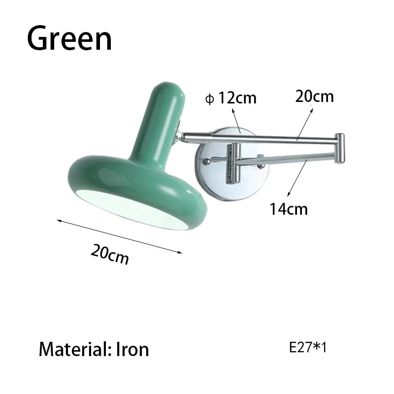 Retractable LED Wall Lamp – Sliding Bedside Lamp