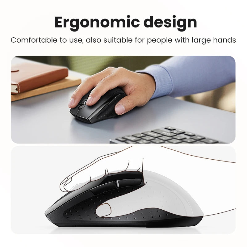 UGREEN Wireless Silent Mouse – 1600 DPI, 2.4GHz USB for PC & MacBook