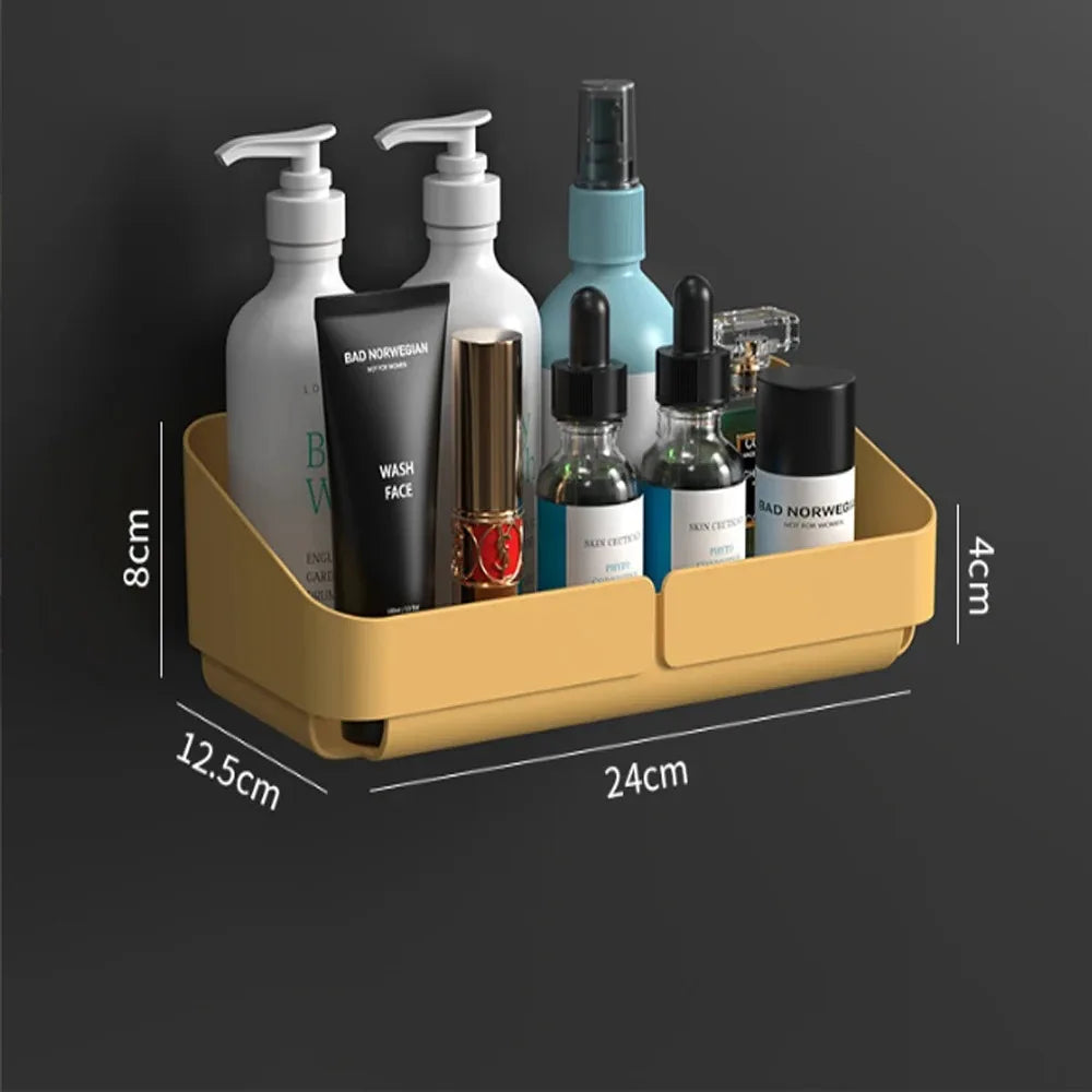 Convenience Wall Shelf – Bathroom & Kitchen Storage Organizer