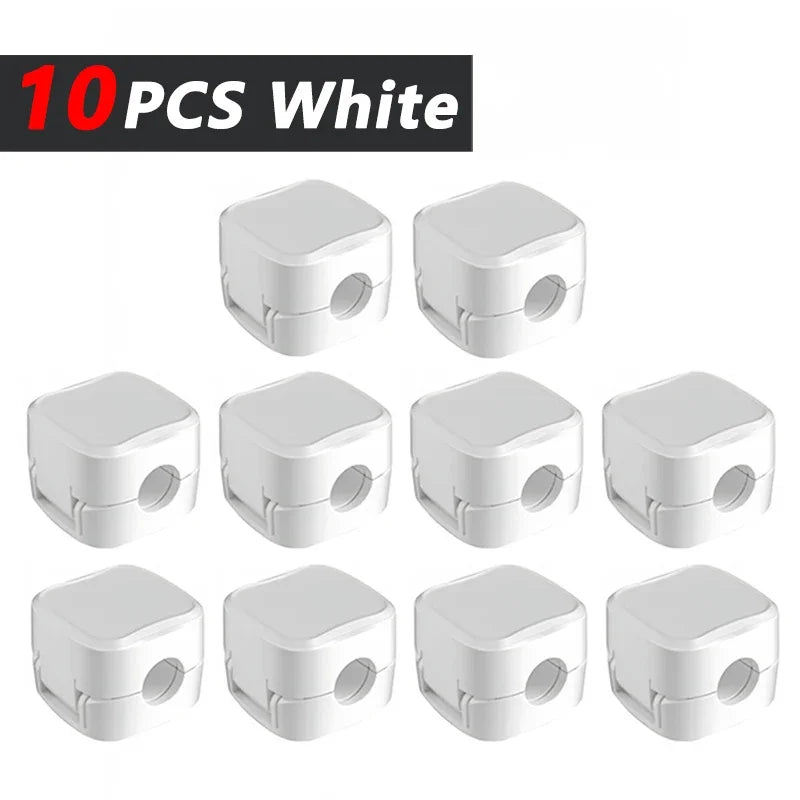 Magnetic Cable Clips – Desk & Car Organizer