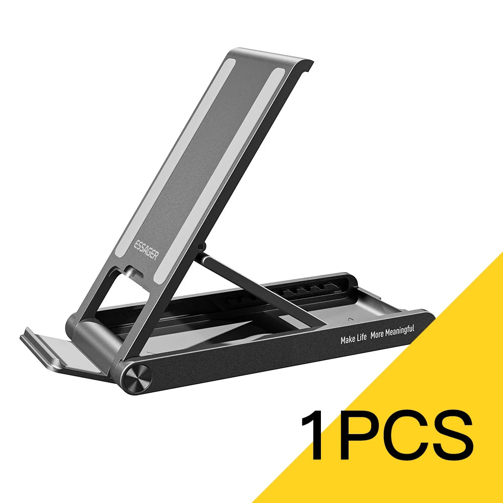 Essager Universal Desktop Mobile Phone Holder Stand For iphone14 13 Pro Max iPad Xiaomi Foldable Desk Bracket Portable Stand New