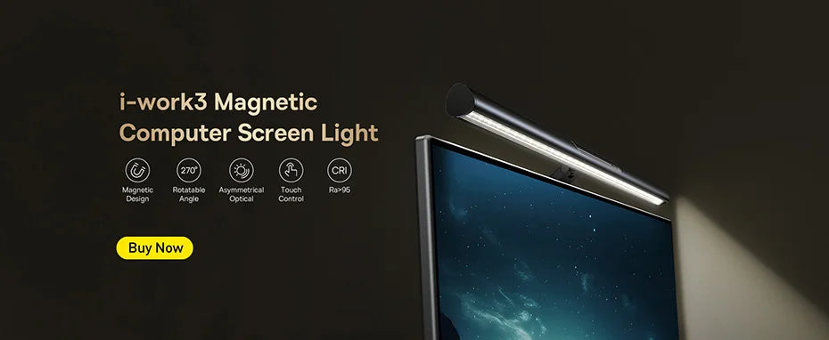 Baseus Dimmable LED Table Lamp – Eye Protection Desk Light for Office & Study