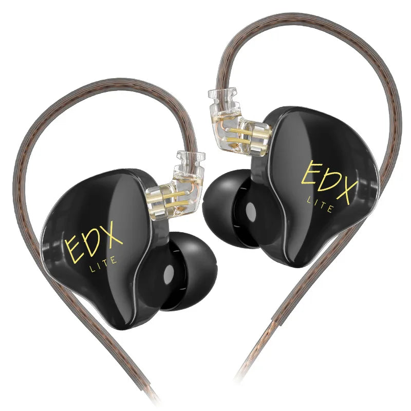 KZ EDX Lite HiFi Bass Wired In-Ear Earphones – Stereo IEM for Music, Gaming & Sports