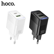 HOCO 30W GaN USB-C Fast Charger – PD Wall Charger with LED Indicator (EU Plug)