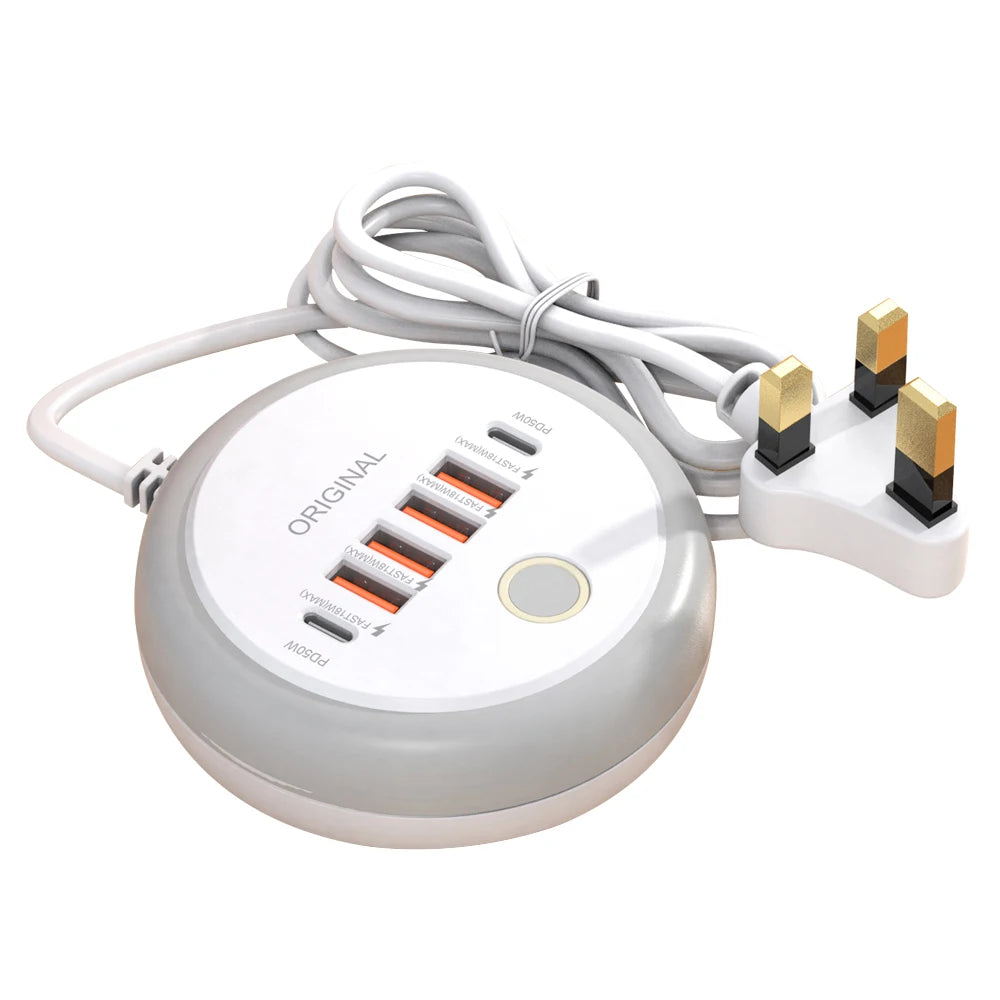 50W USB Multi-Port Charger – Quick Charge for Phones