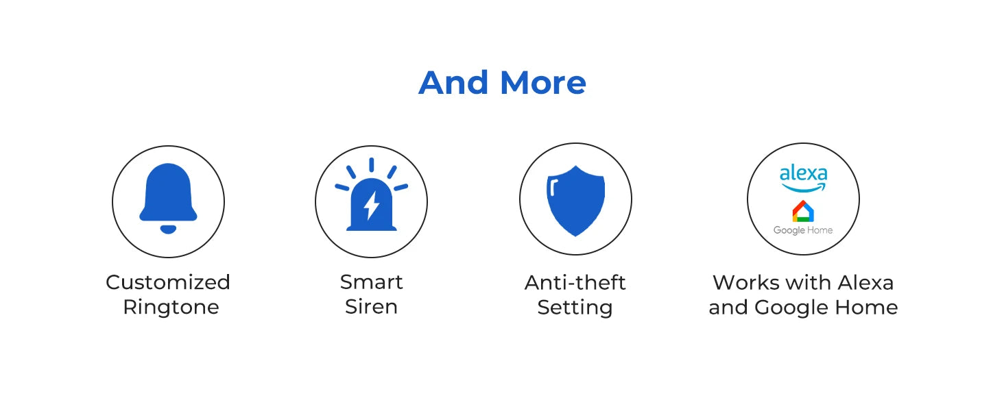 Smart Home Doorbell Camera IMILAB – Instant Alerts, 2.5K Security, 5200mAh Battery