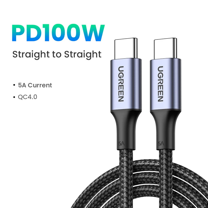 UGREEN USB-C to USB-C 5A – 100W Fast Charge
