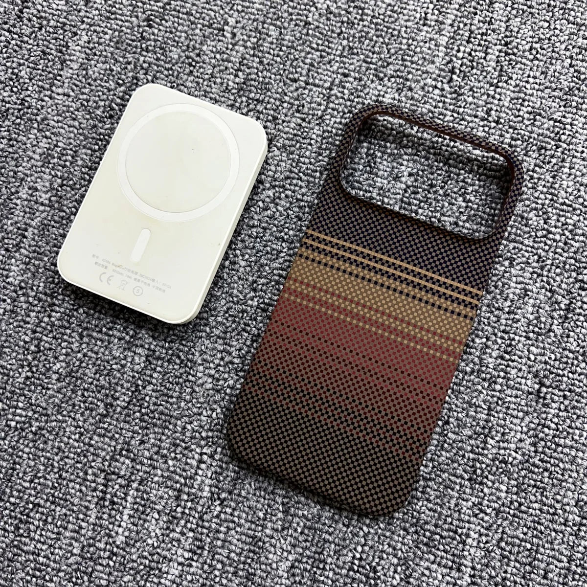 Frameless Carbon Fiber Starry Sky Magnetic Case – iPhone 15–17 Series