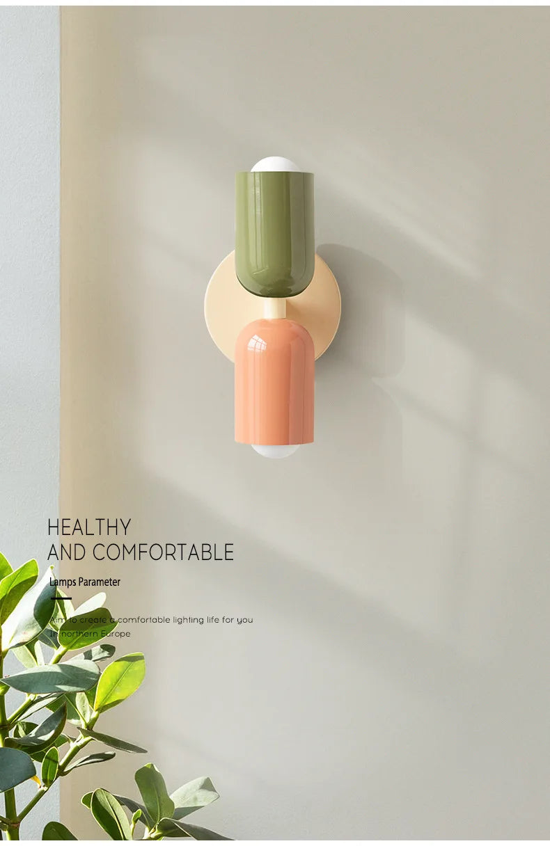 Dual-Head LED Wall Lamp – Modern Nordic Style