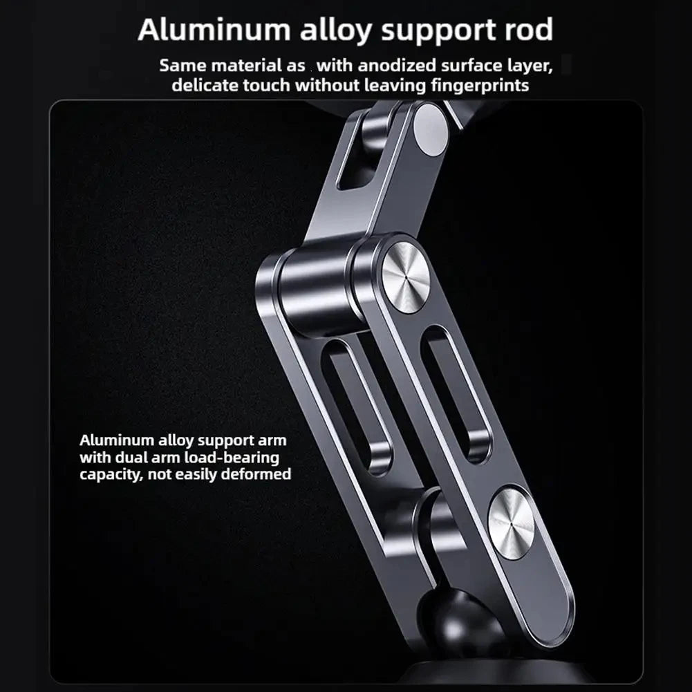 Magnetic Car Phone Mount – Aluminum Alloy, Rotating & Foldable