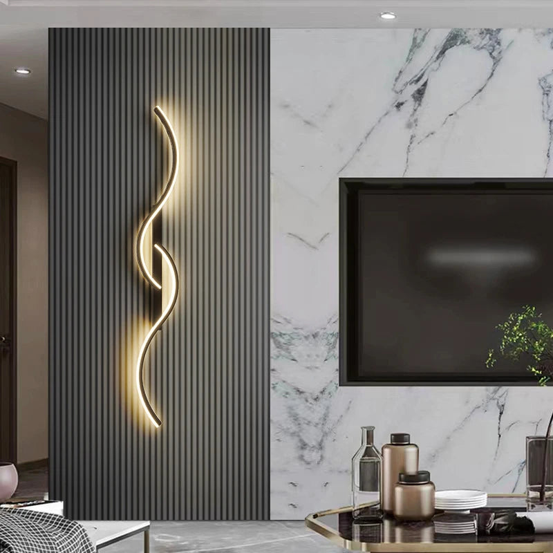 Modern Minimalist Wall Lamp – LED Strip for Home