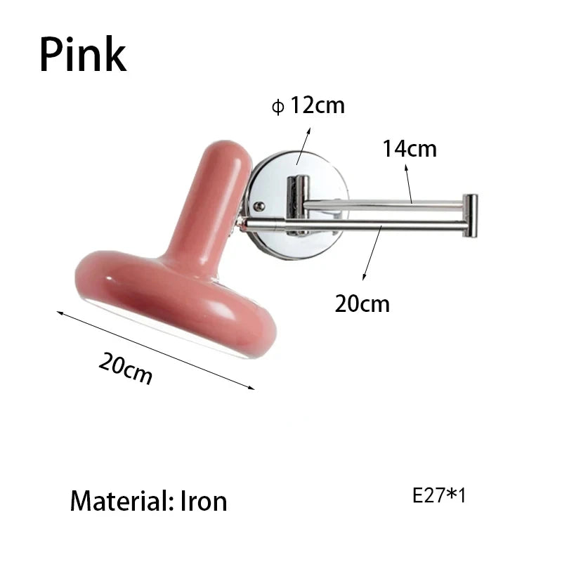 Retractable LED Wall Lamp – Sliding Bedside Lamp