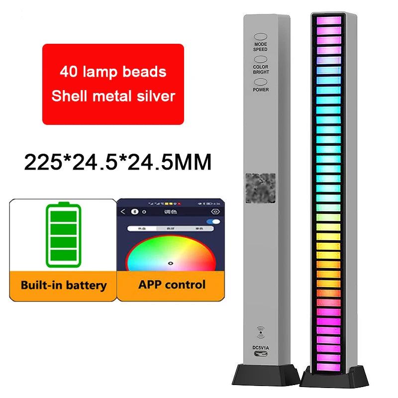 RGB LED Strip Desktop Light with Sound Control