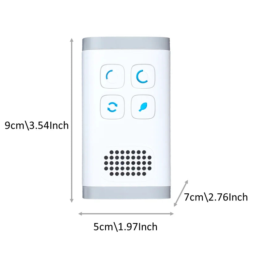Mini Ozone Air Purifier Ionizer – Portable Odor Remover for Home & Pets